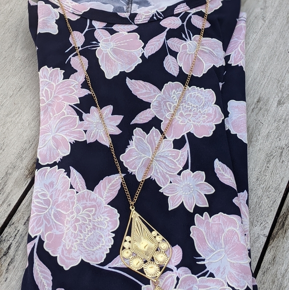 Tiffany & Grey Floral Summer Dress sz M - Picture 11 of 14